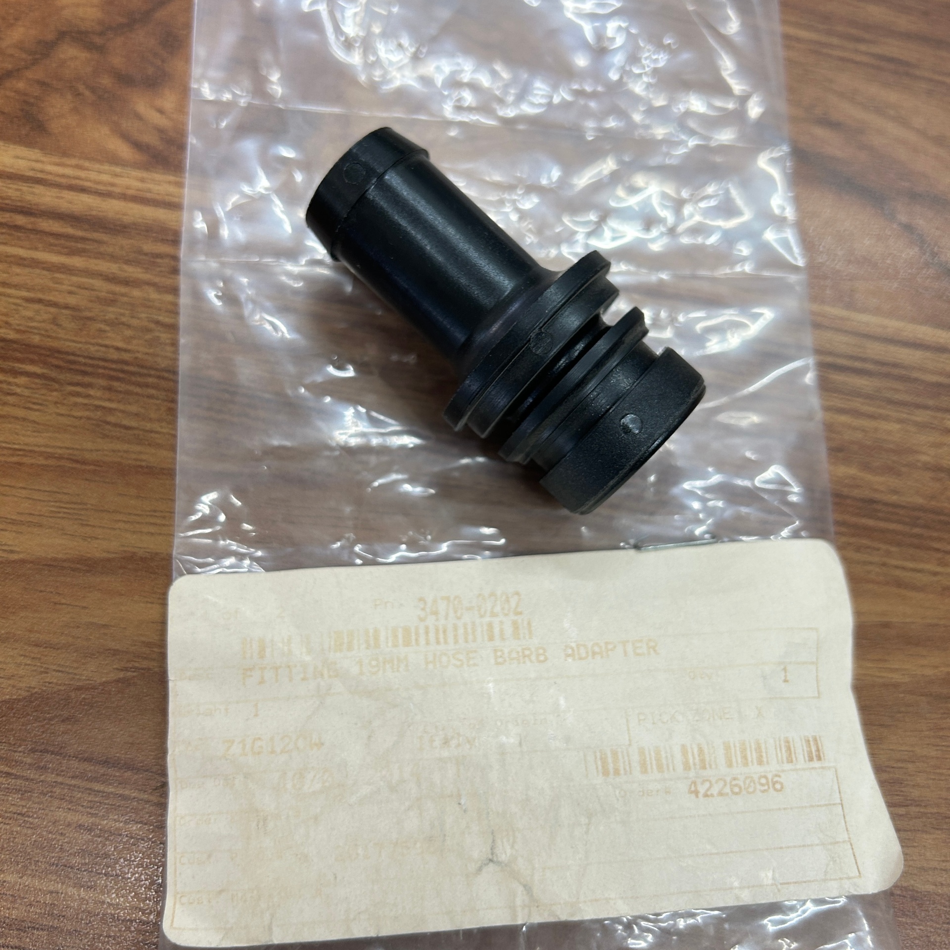 Adaptador HYPRO 3470-0202 para manguera 19 mm