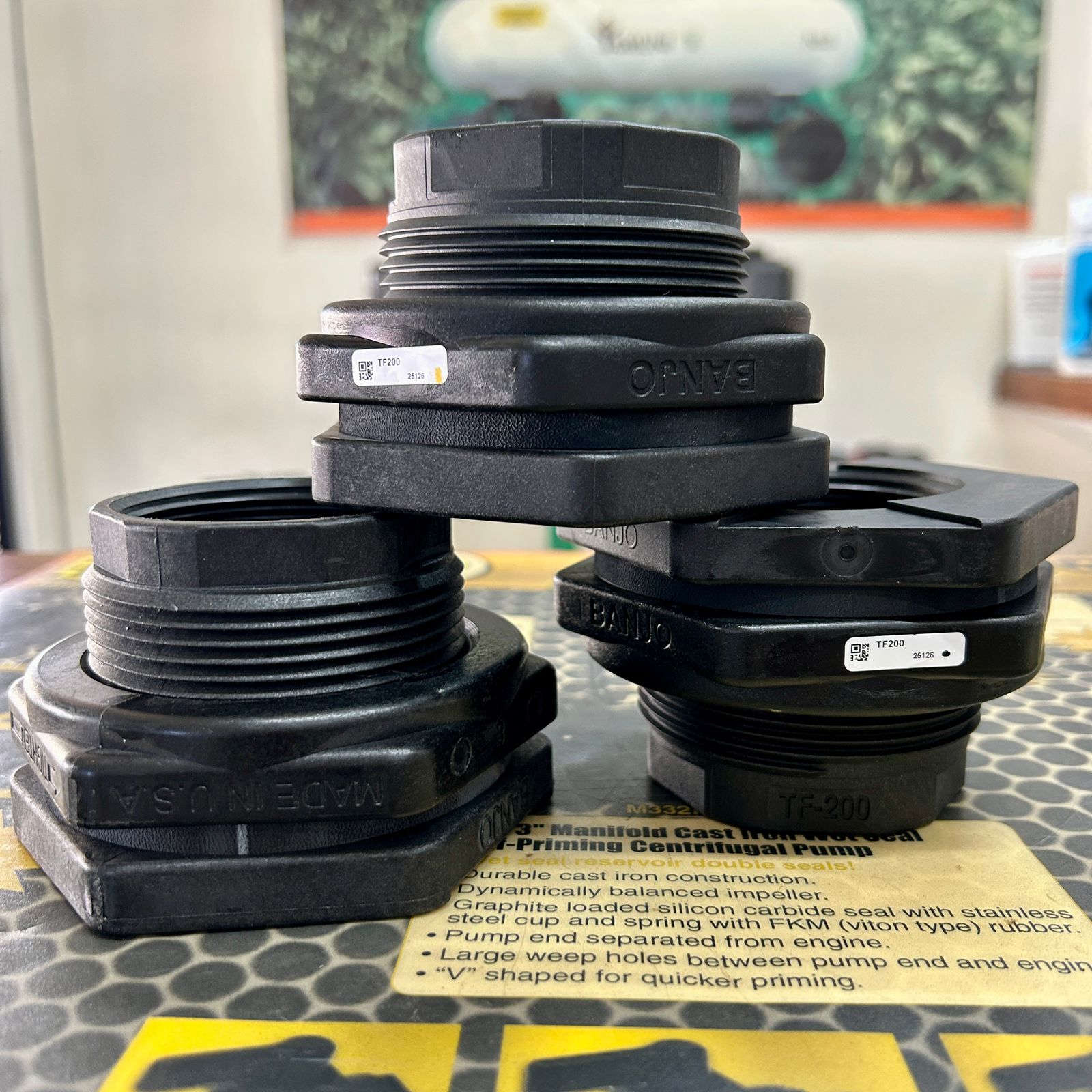 Banjo Salida 2" Polipropileno EPDM TF200